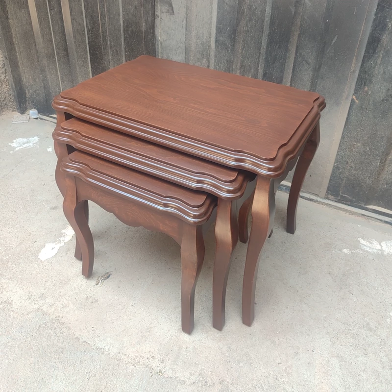 میز عسلی سه تیکه مدل الماس فروش به صورت نقد و اقساط چوب راش گرجستان ضمانت 36 ماهه بسیار شیک و زیبا