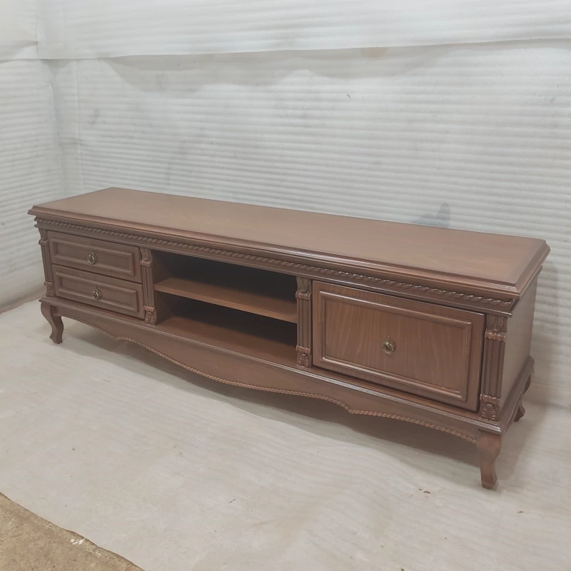 میز تلویزیون مدل طنابی فروش به صورت نقد و اقساط چوب راش گرجستان ضمانت 36 ماهه بسیار شیک و زیبا