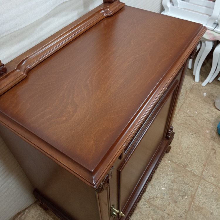 آینه کنسول مدل دو گل تک درب فروش به صورت نقد و اقساط چوب راش گرجستان ضمانت 36 ماهه بسیار شیک و زیبا