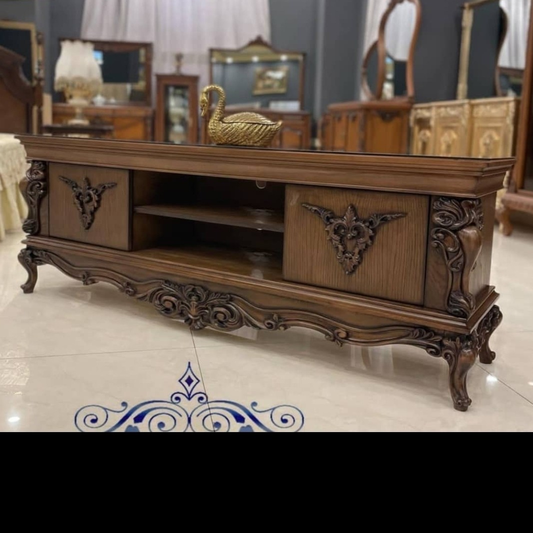میز تلویزیون مدل الیزابت چوب راش گرجستان فروش بصورت نقد و اقساط ضمانت 36 ماهه بسیار شیک و زیبا