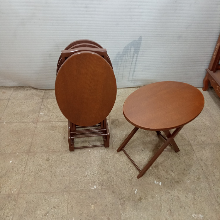 میز عسلی چهارتیکه تاشو بیضی فروش به صورت نقد و اقساط چوب راش گرجستان ضمانت 36 ماهه بسیار شیک و زیبا